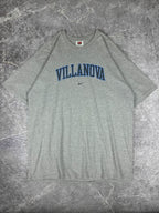 Vintage 00s Nike Team Villanova University Mini Centre Swoosh College T-Shirt (XL)