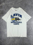 Vintage 90s Nike Steve Lavin Basketball Camps Block Spellout Graphic T-Shirt (M)
