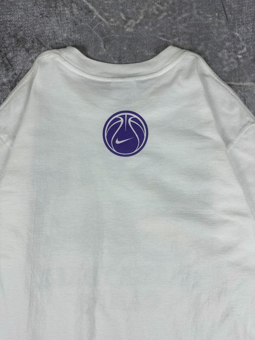 Vintage 90s Nike Steve Lavin Basketball Camps Block Spellout Graphic T-Shirt (M)