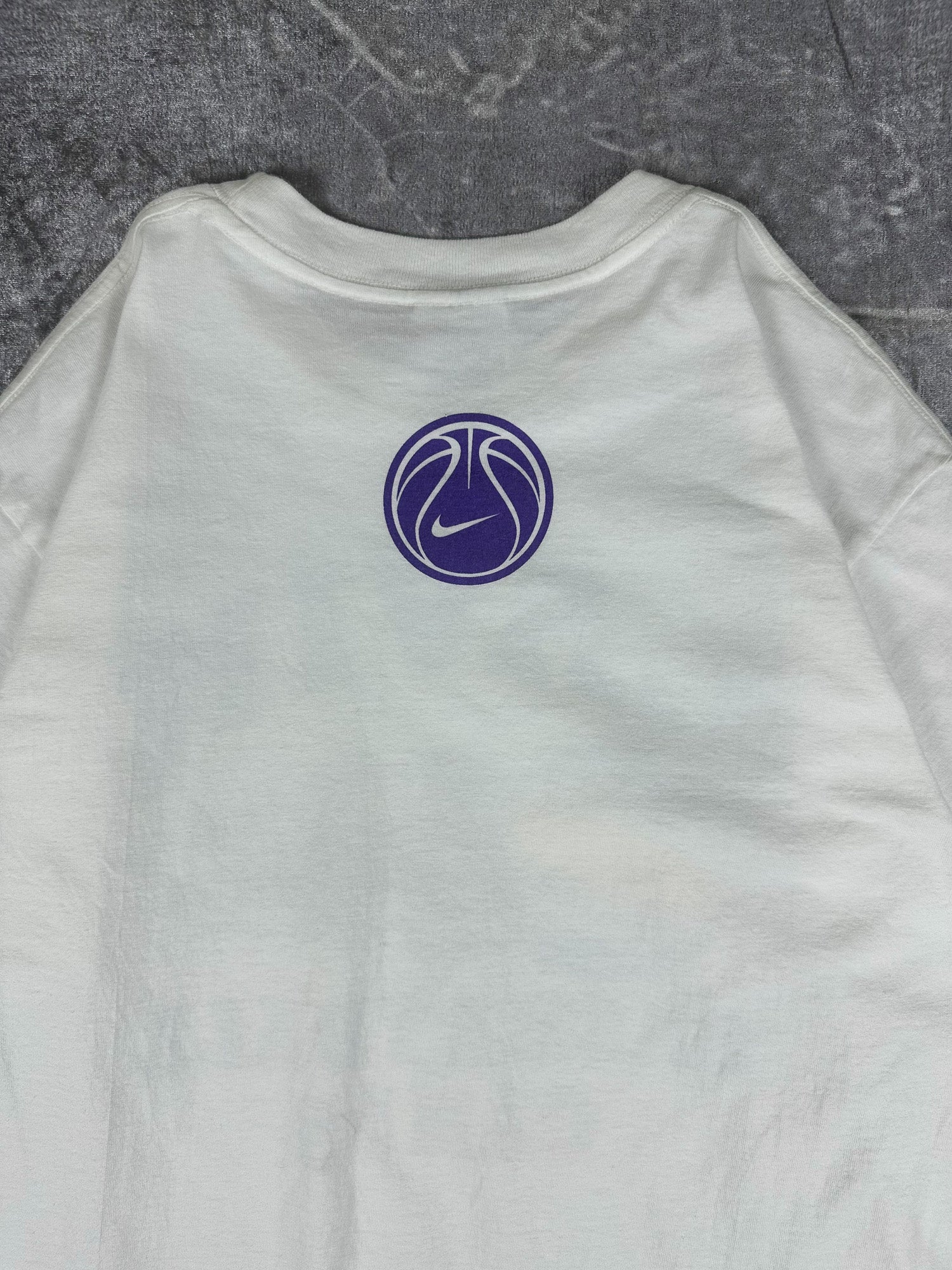 Vintage 90s Nike Steve Lavin Basketball Camps Block Spellout Graphic T-Shirt (M)