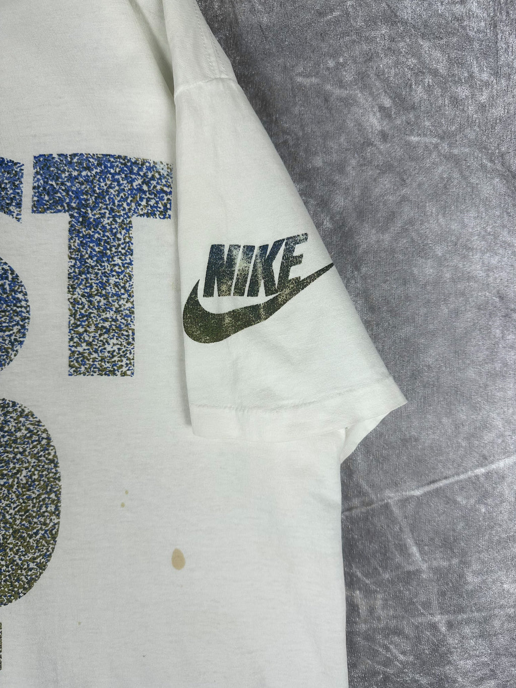 Vintage 90s Nike Just Do It. Speckle Print Block Spellout T-Shirt (L)