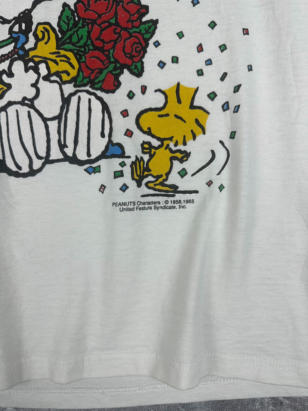 Vintage 90s Peanuts Snoopy Woodstock 'Grandma You're Terrific!' T-Shirt (L)