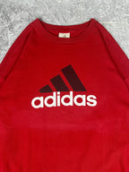 Vintage 00s Adidas Big Logo Graphic Spellout Long Sleeve T-Shirt (XL)
