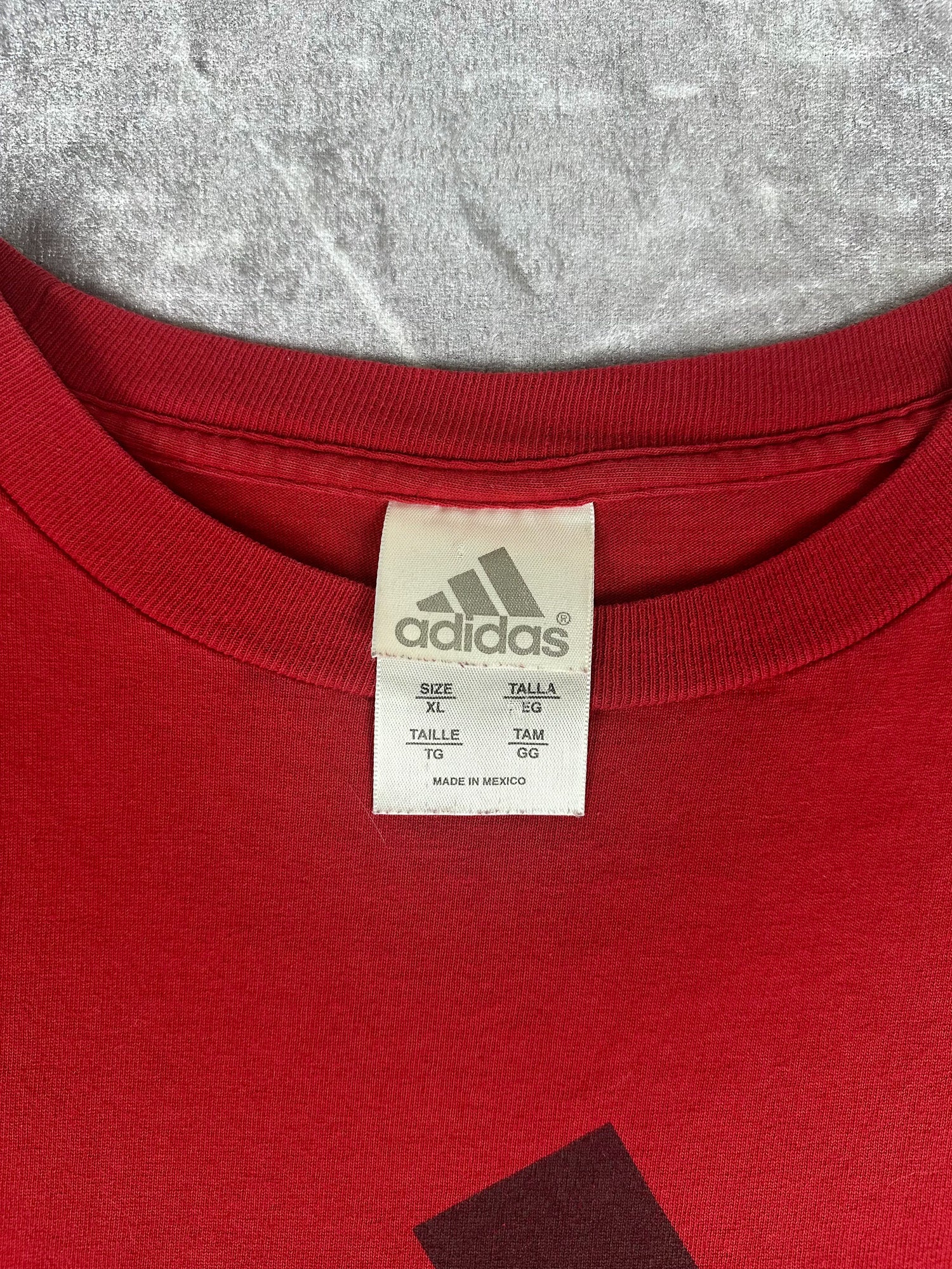 Vintage 00s Adidas Big Logo Graphic Spellout Long Sleeve T-Shirt (XL)