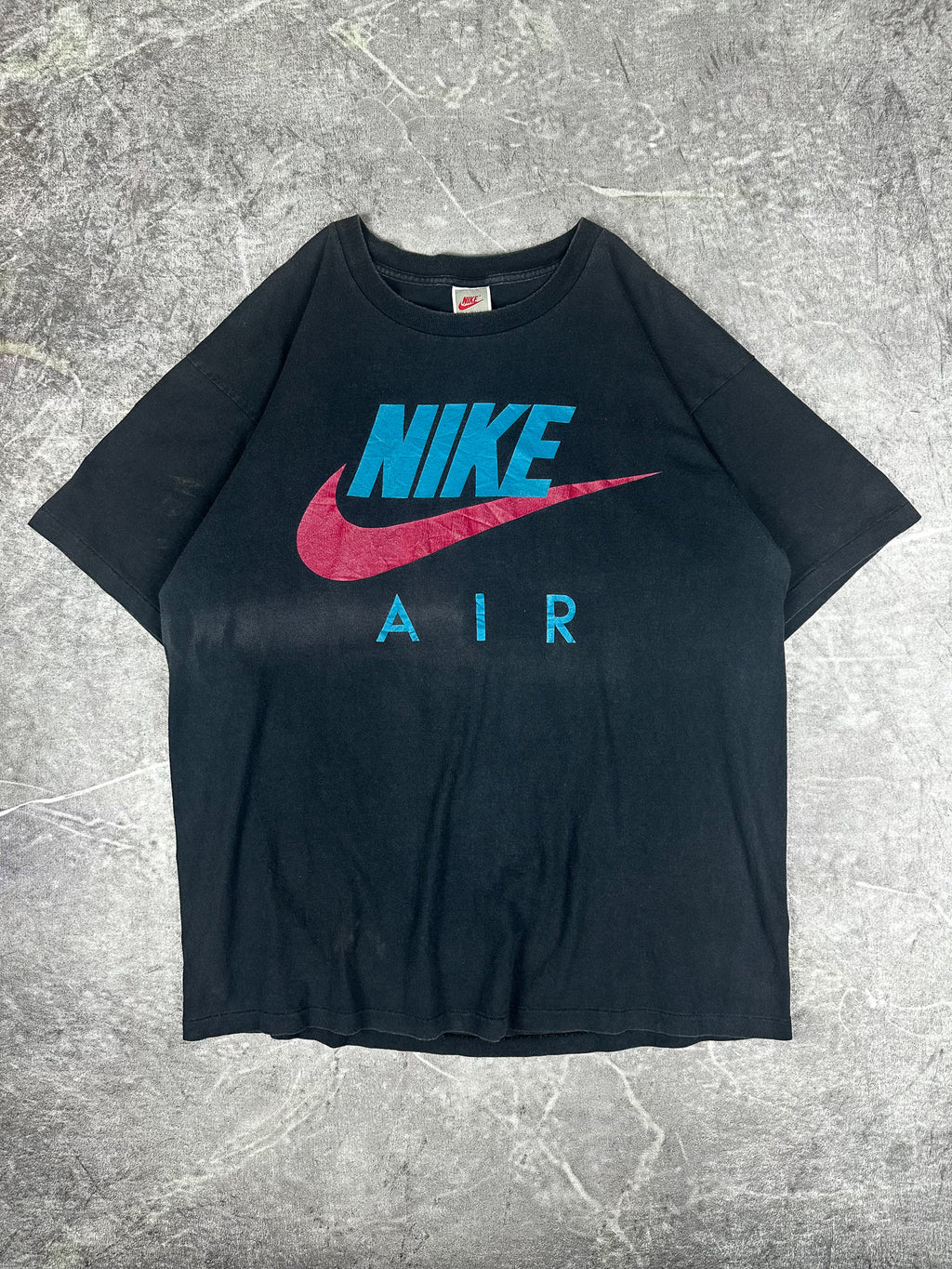 Vintage 90s Nike Air Big Logo Graphic Swoosh T-Shirt (XL)