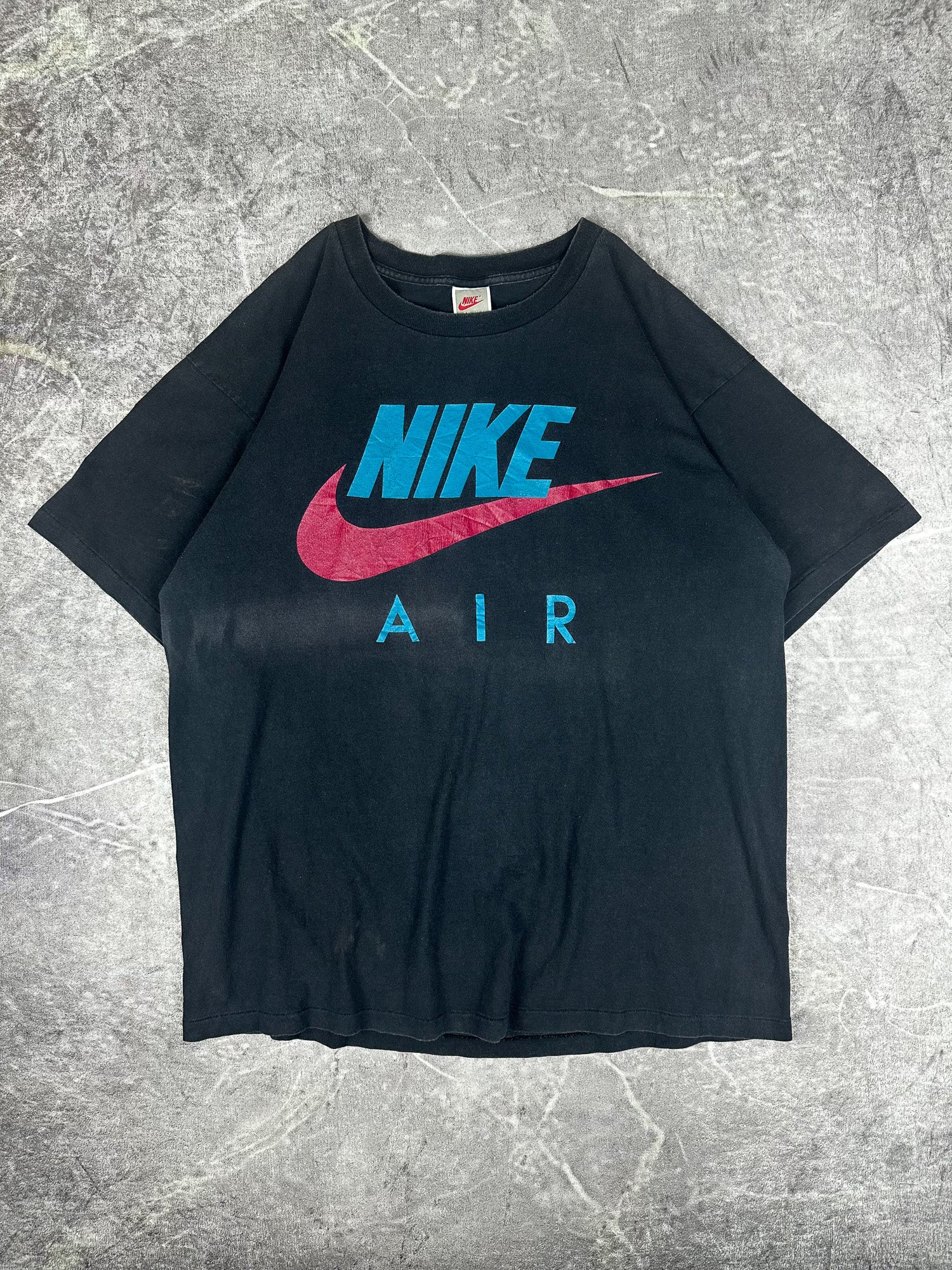 Vintage 90s Nike Air Big Logo Graphic Swoosh T-Shirt (XL)