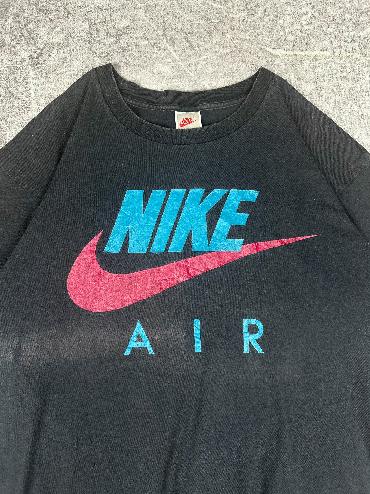 Vintage 90s Nike Air Big Logo Graphic Swoosh T-Shirt (XL)
