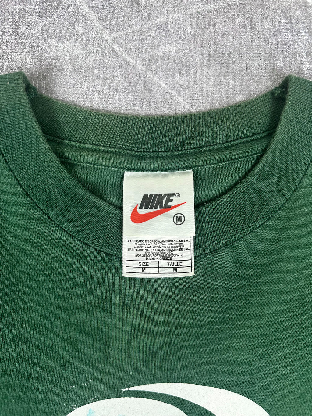 Vintage 90s Nike Court Challenge Logo Spellout Graphic Tennis T-Shirt (M)