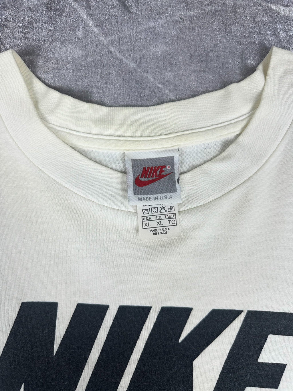 Vintage 90s Nike Air Max 90 OG Laser Blue Big Logo Graphic Swoosh T-Shirt (L)