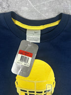 DEADSTOCK BNWT Vintage 00s Nike Air Football Gridiron Helmet Skull & Bones Mini Centre Swoosh T-Shirt (L)