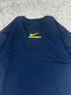 DEADSTOCK BNWT Vintage 00s Nike Air Football Gridiron Helmet Skull & Bones Mini Centre Swoosh T-Shirt (L)