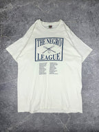 Vintage 90s The Negro League NLBM Baseball Teams Spellout Graphic T-Shirt (XL)