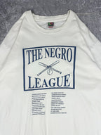 Vintage 90s The Negro League NLBM Baseball Teams Spellout Graphic T-Shirt (XL)