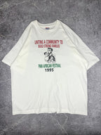 Vintage 90s Pan-African Festival 1995 Black Liberation Baptist Church T-Shirt (2XL)