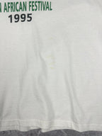 Vintage 90s Pan-African Festival 1995 Black Liberation Baptist Church T-Shirt (2XL)