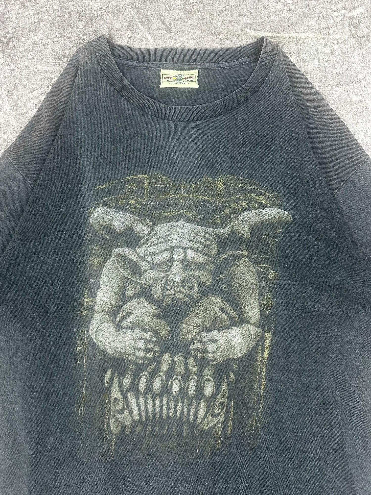 Vintage 90s Gothic Guardian In Statione Sum Gargoyle Goblin T-Shirt (L)