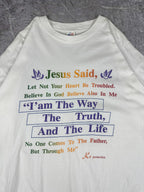 Vintage 90s KC Production John 14:1-6 "I'am The Way, The Truth, And The Life" T-Shirt (XL)