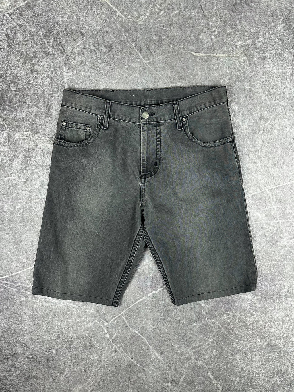 Preloved Carhartt Slim Pant Denim Upcycled Reworked Workwear Shorts (32)