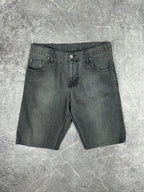 Preloved Carhartt Slim Pant Denim Upcycled Reworked Workwear Shorts (32)