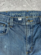 Preloved Carhartt Rugged Flex Relaxed Fit Upcycled Reworked Workwear Shorts (36)