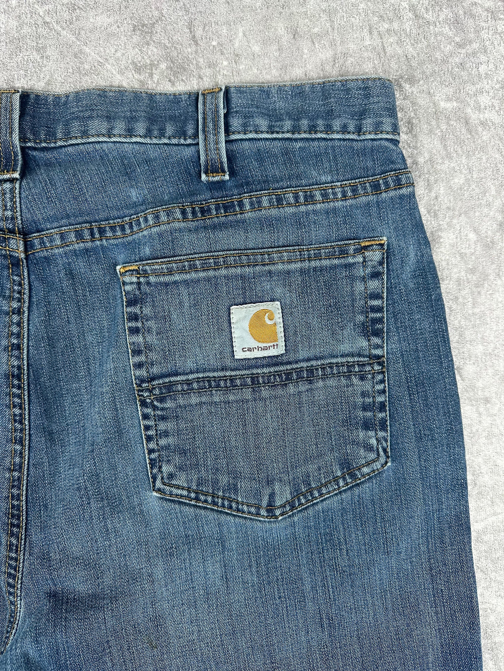 Preloved Carhartt Rugged Flex Relaxed Fit Upcycled Reworked Workwear Shorts (36)