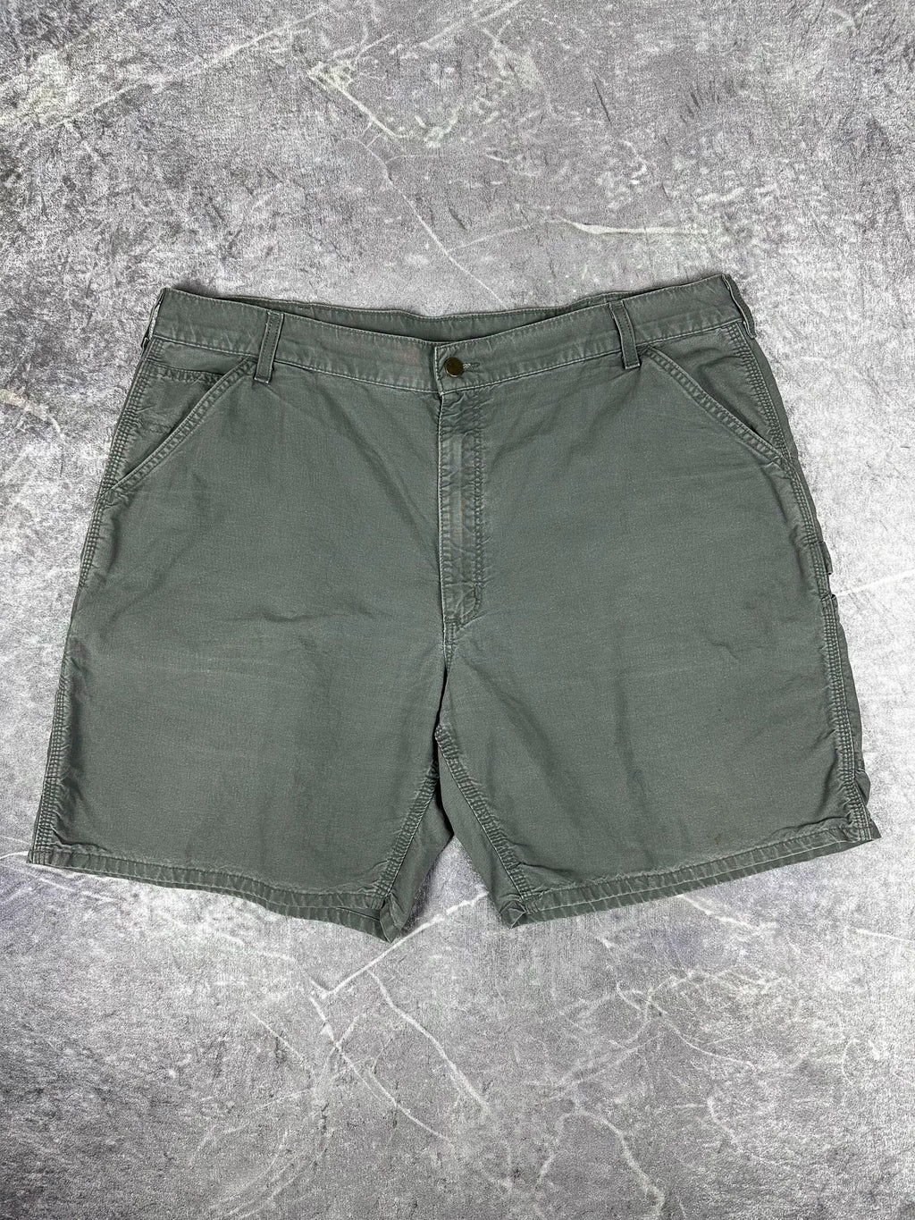 Vintage 00s Carhartt B144 Carpenter Canvas Workwear Baggy Relaxed Shorts (41)