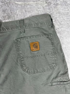 Vintage 00s Carhartt B144 Carpenter Canvas Workwear Baggy Relaxed Shorts (41)