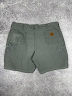 Vintage 00s Carhartt B144 Carpenter Canvas Workwear Baggy Relaxed Shorts (41)