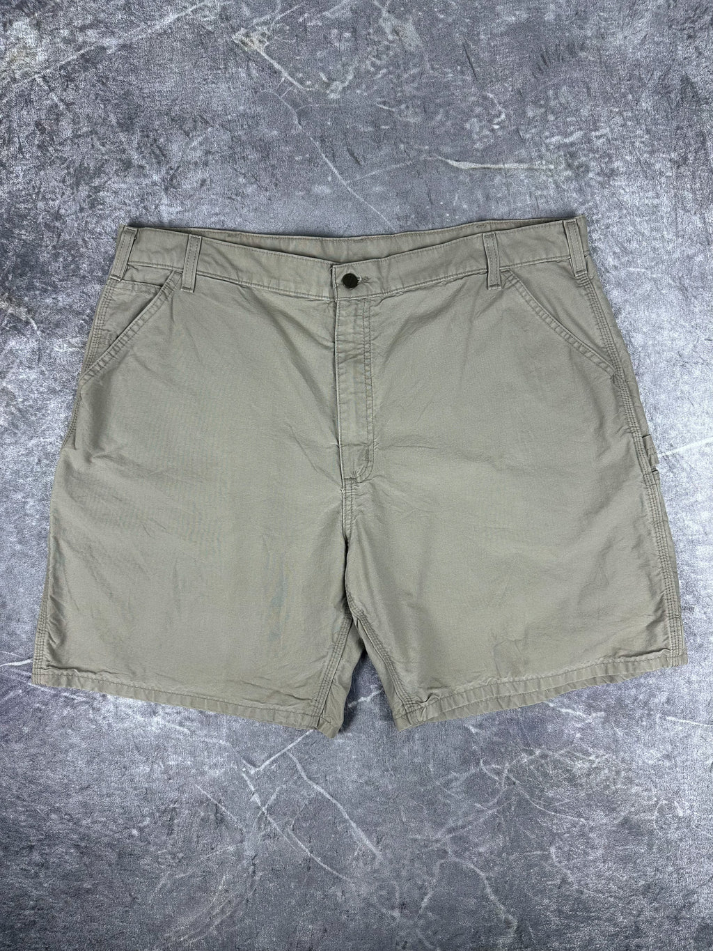 Vintage 00s Carhartt B144 Carpenter Canvas Workwear Baggy Relaxed Shorts (41)