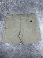 Vintage 00s Carhartt B144 Carpenter Canvas Workwear Baggy Relaxed Shorts (41)