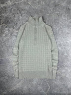 Vintage 90s Ralph Lauren Polo Jeans Company Cable Knit Quarter Zip Sweater (S)
