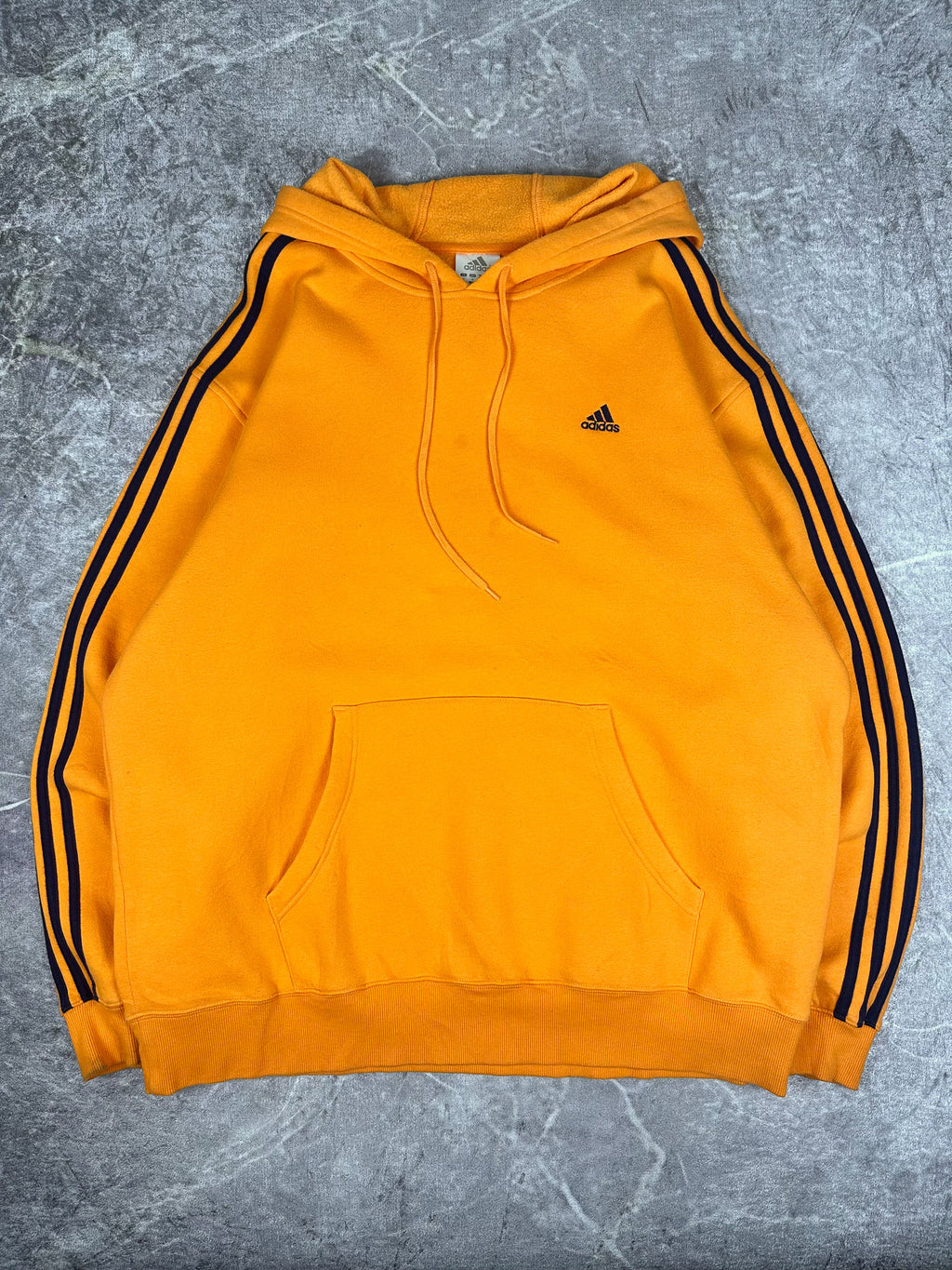 Vintage 00s 2004 Adidas Embroidered Logo Hooded Sweatshirt (2XL)