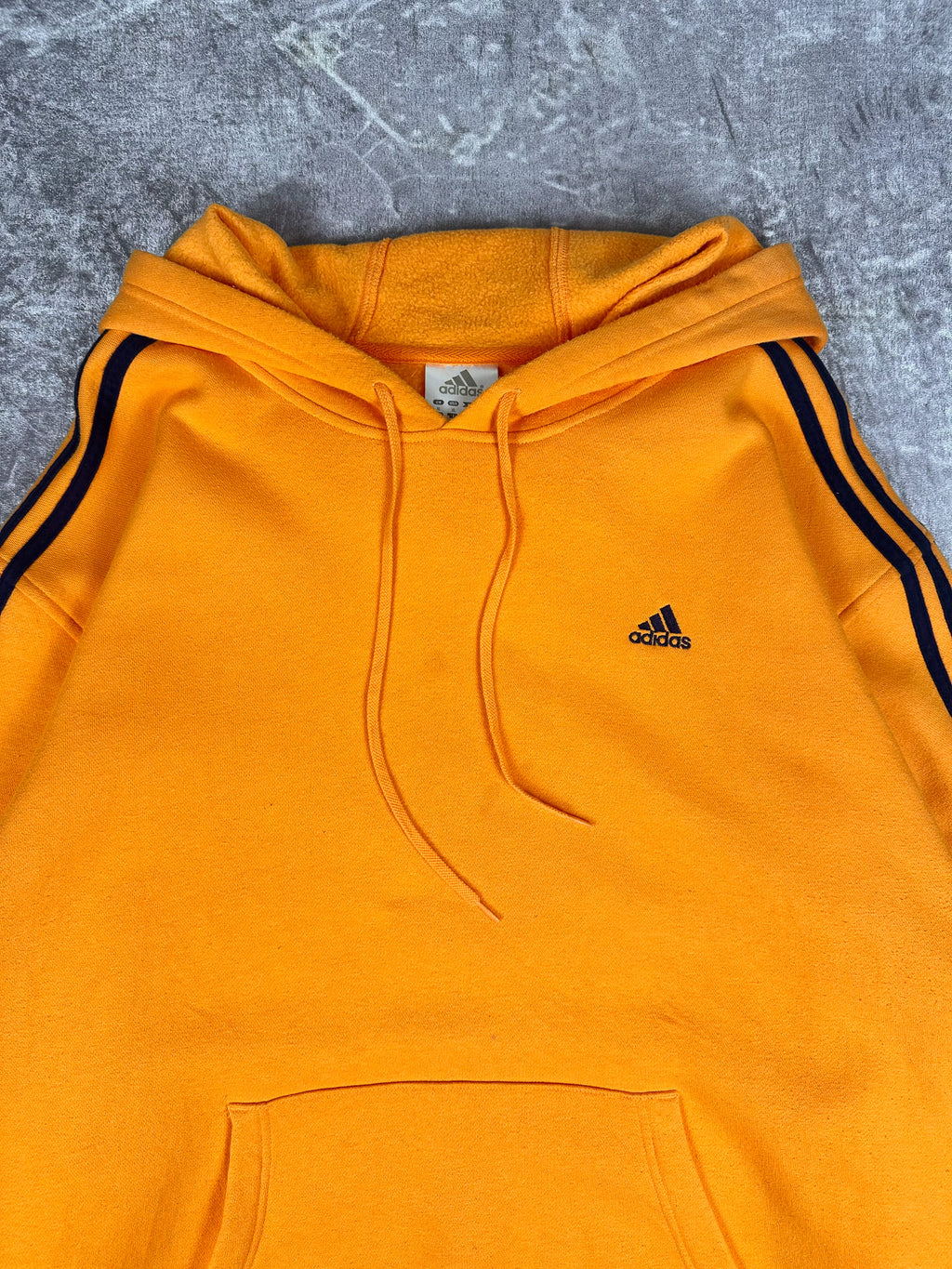 Vintage 00s 2004 Adidas Embroidered Logo Hooded Sweatshirt (2XL)