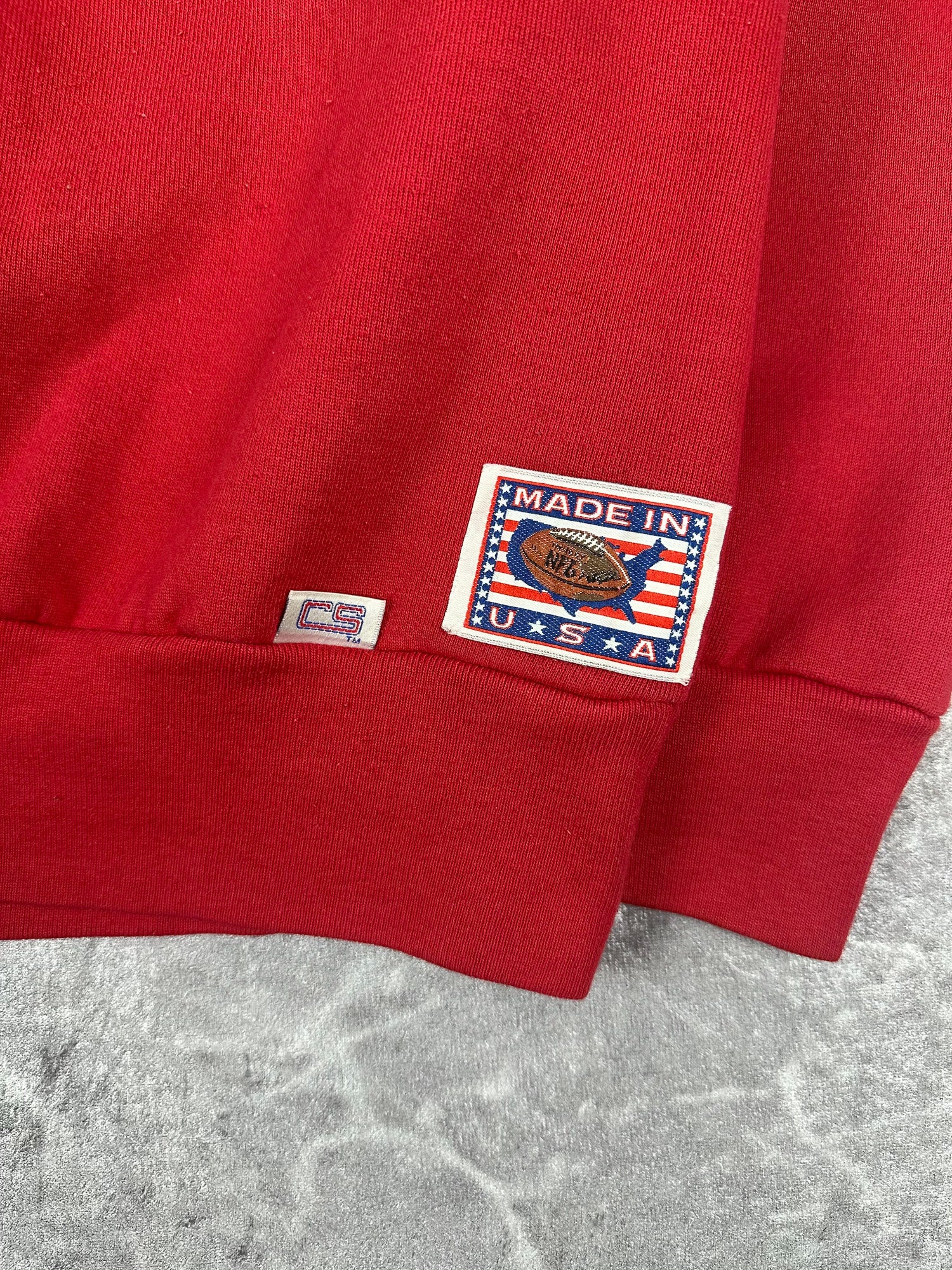 Vintage 90s Crable Sportswear San Francisco 49ers NFL Embroidered Sweatshirt (L)