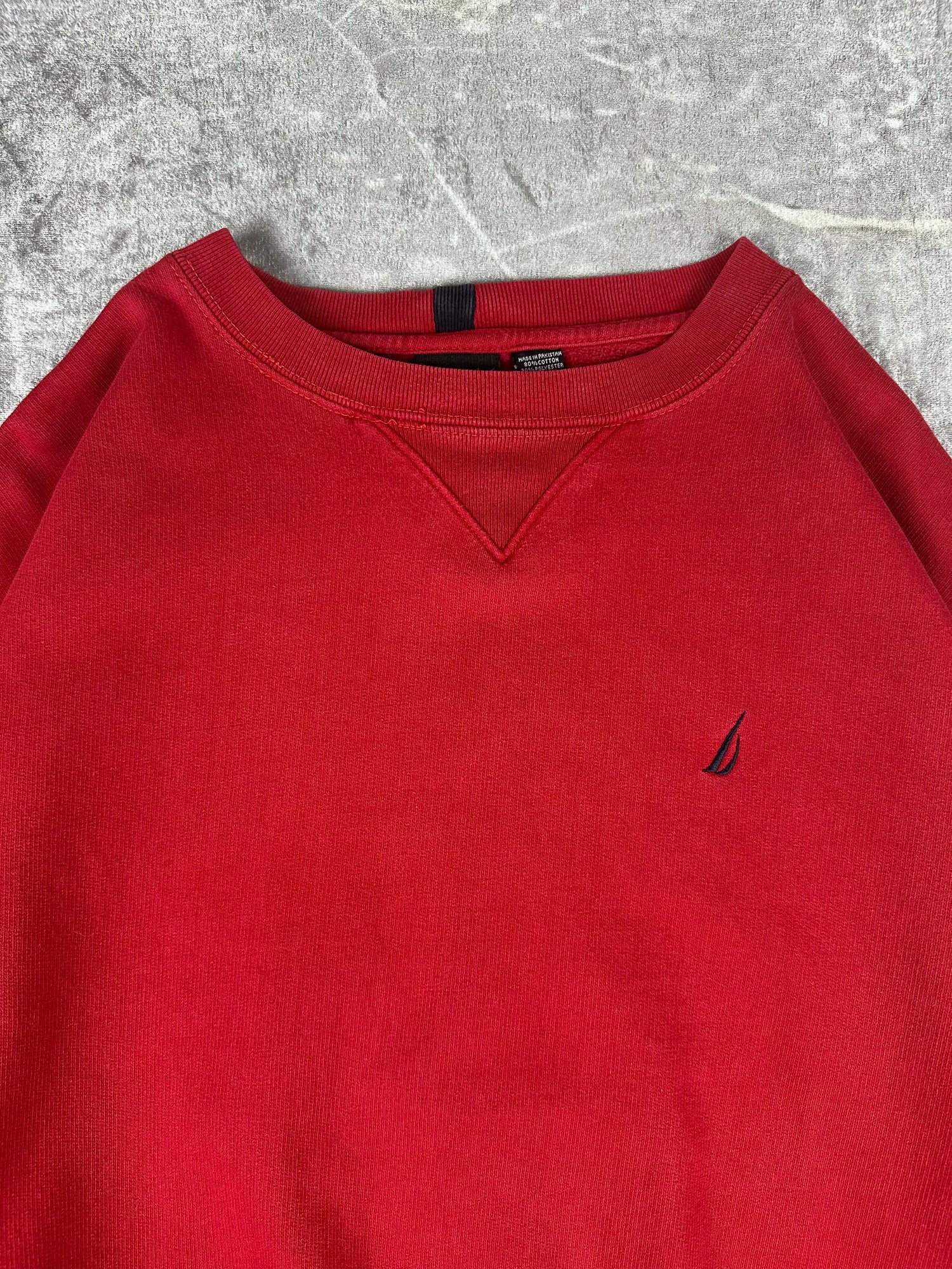 Vintage 90s Nautica Competition Small Embroidered Sail Logo Sweatshirt (XL)