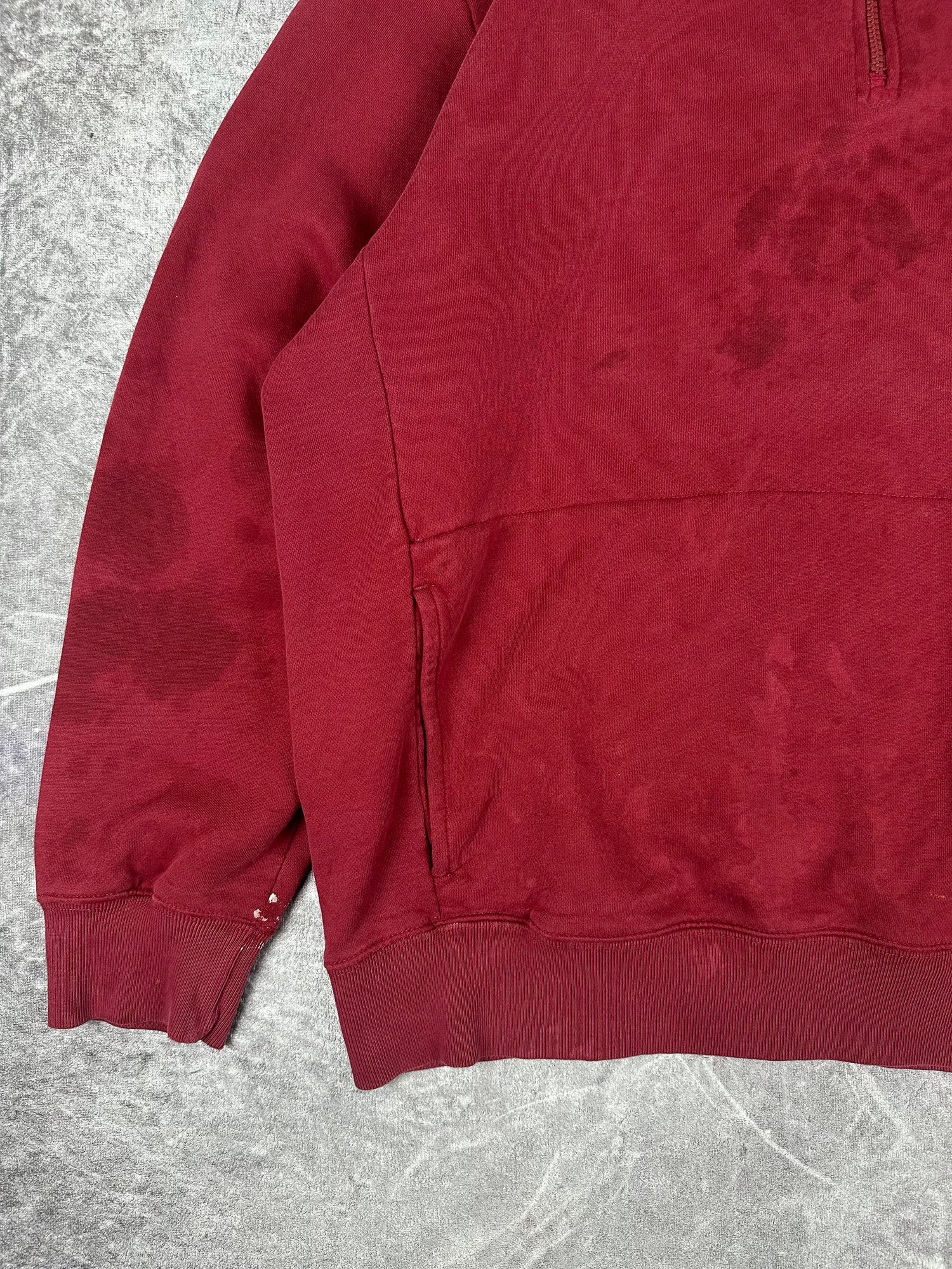 Vintage 90s Nautica Competition Embroidered Small Logo Quarter Zip Sweatshirt (XL)