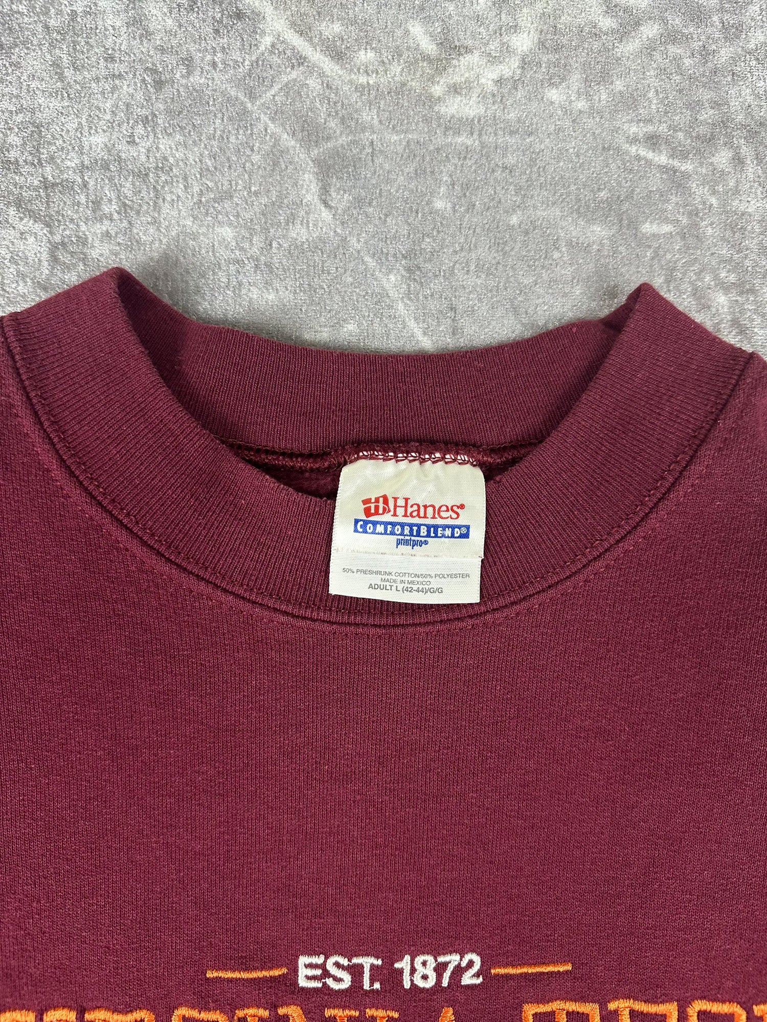 Vintage 90s Virginia Tech Hokies VSU NCAA College Football Embroidered Sweatshirt (XL)