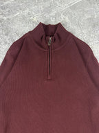 Preloved 2010s Eddie Bauer Quarter Zip Heavy Knit Sweater (XL)