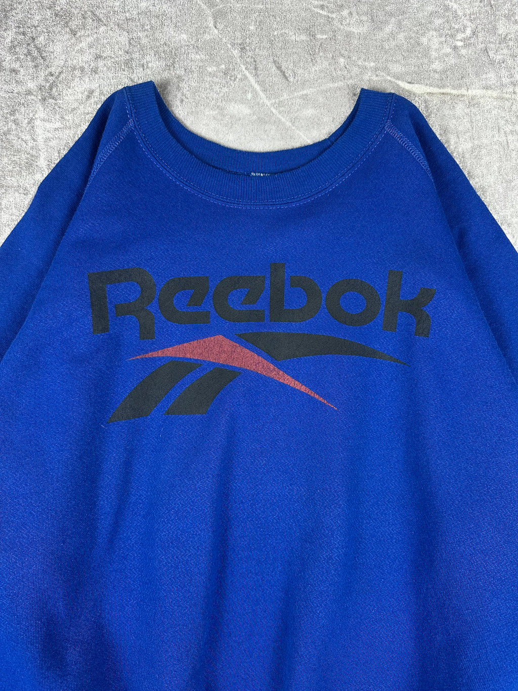 Vintage 90s Reebok Large Spellout Logo Graphic Bootleg Sweatshirt (L)