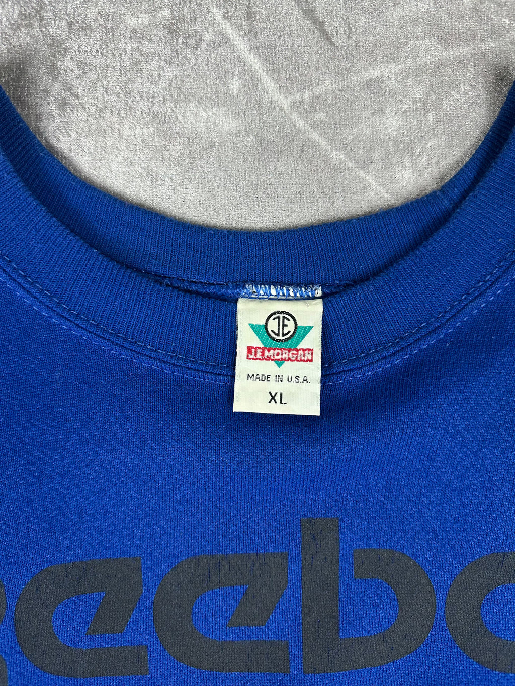 Vintage 90s Reebok Large Spellout Logo Graphic Bootleg Sweatshirt (L)