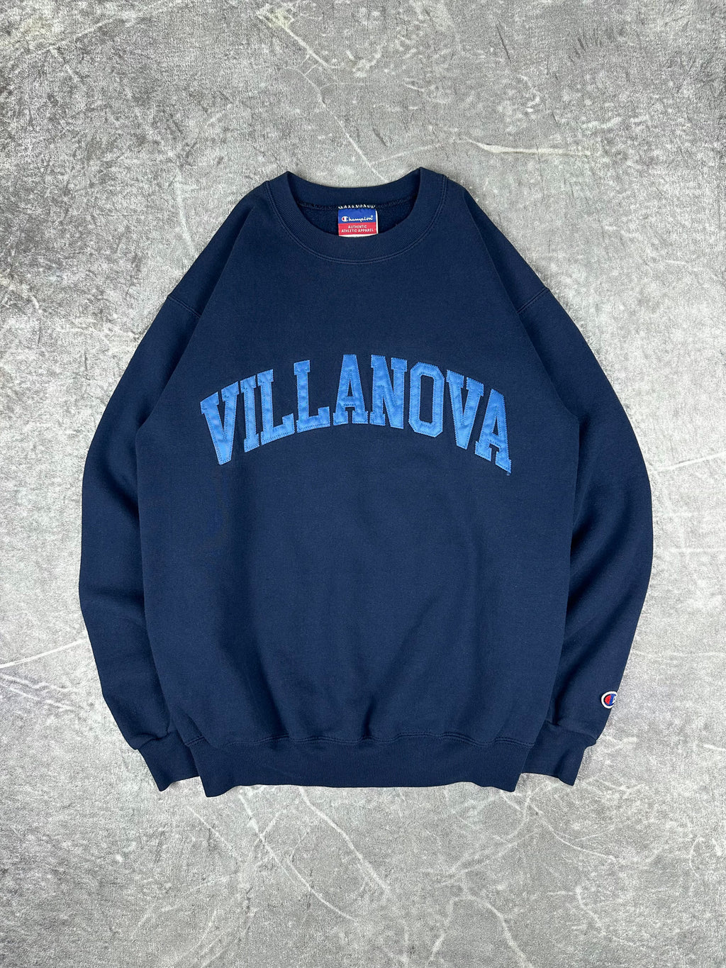 Vintage 90s Champion Villanova University VU College Block Spellout Embroidered Sweatshirt (S)