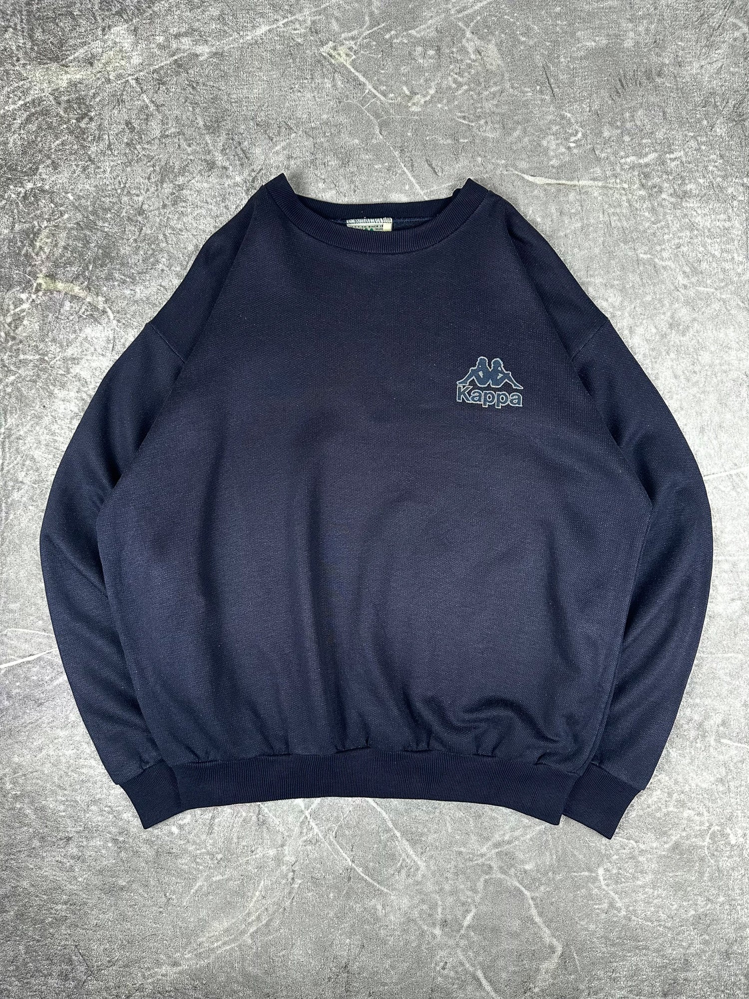 Vintage 90s Kappa Logo Spellout Made In Italy Crewneck Sweatshirt (XL)