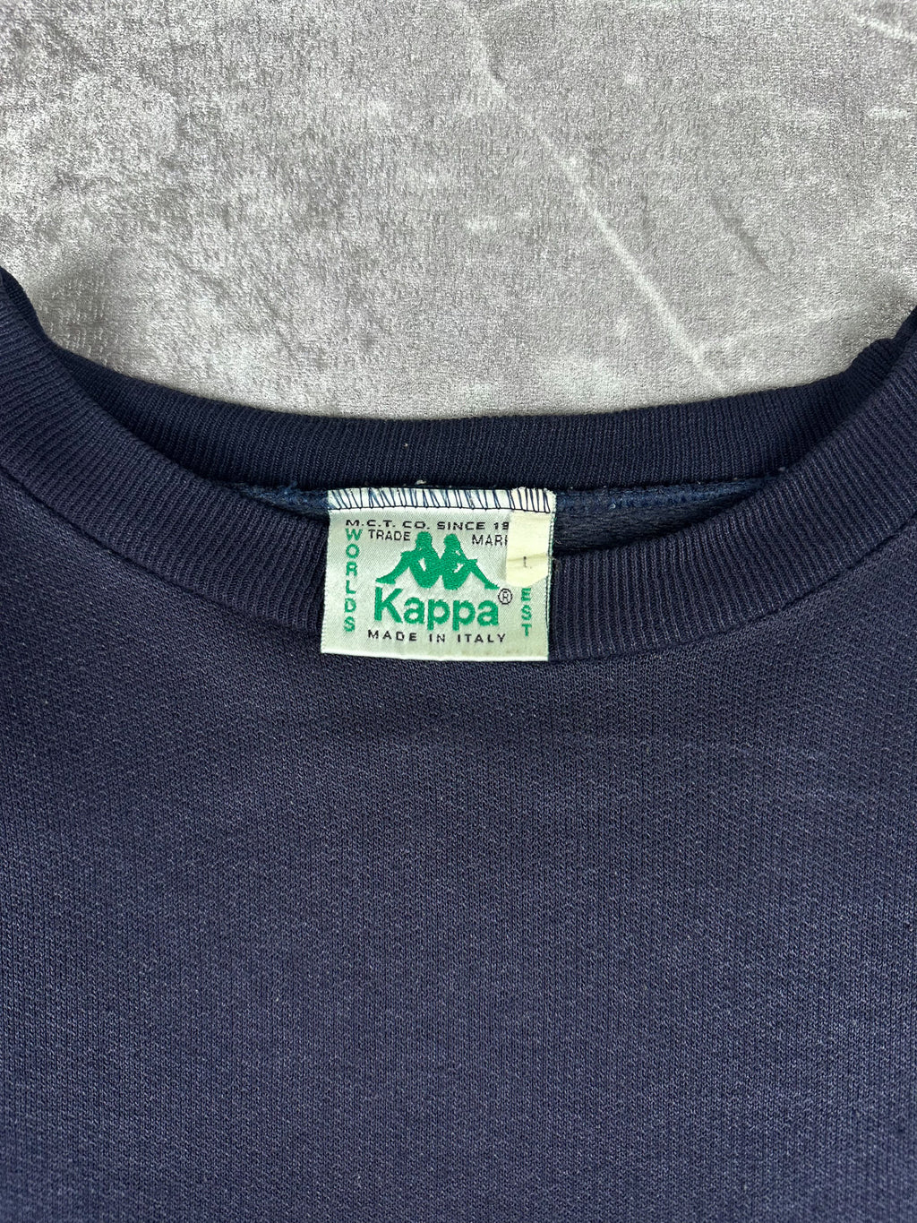 Vintage 90s Kappa Logo Spellout Made In Italy Crewneck Sweatshirt (XL)