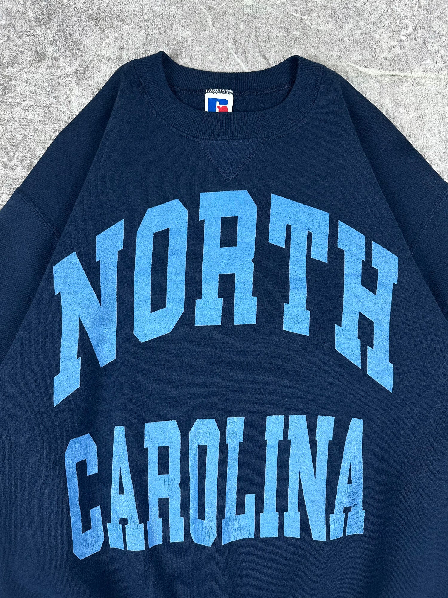 Vintage 90s Russell Athletic North Carolina State University Tar Heels NCAA College Sweatshirt (M)
