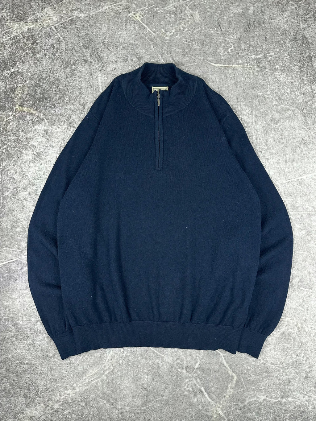 Preloved 2010s L.L. Bean Quarter Zip Knit Sweater (XL)