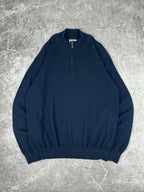 Preloved 2010s L.L. Bean Quarter Zip Knit Sweater (XL)