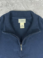 Preloved 2010s L.L. Bean Quarter Zip Knit Sweater (XL)