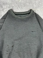 Vintage 00s Nike Embroidered Mini Swoosh Crewneck Sweatshirt (2XL)