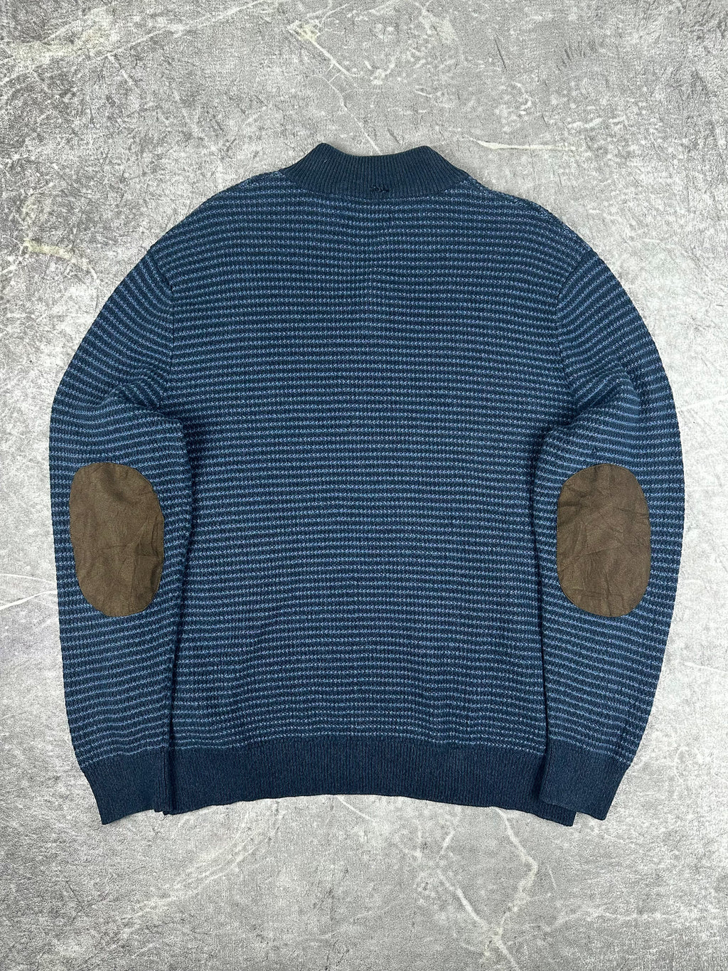 Vintage 00s Chaps Ralph Lauren Small Embroidered Crest Quarter Button Sweater (XL)