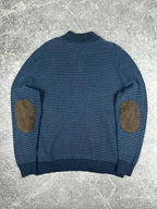 Vintage 00s Chaps Ralph Lauren Small Embroidered Crest Quarter Button Sweater (XL)